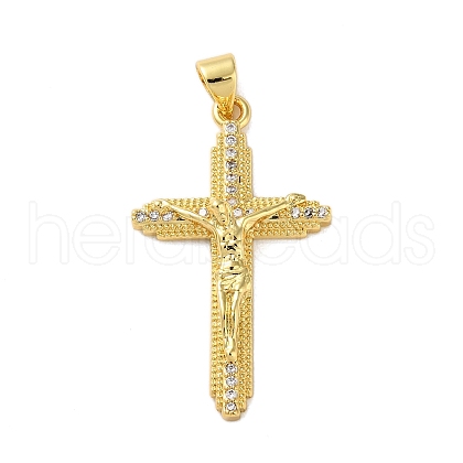 Brass Micro Pave Cubic Zirconia Pendants KK-A212-05G-G-1