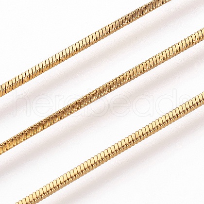 Ion Plating(IP) Handmade 304 Stainless Steel Coreana Chains CHS-G003-06G-C-1