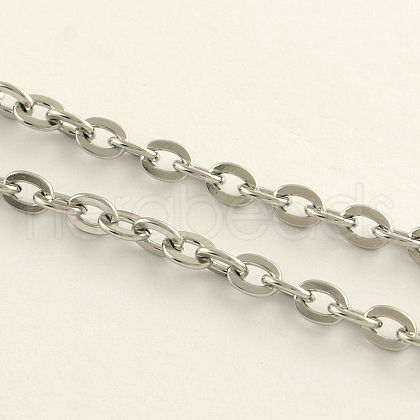 Tarnish Resistant 304 Stainless Steel Cable Chains CHS-Q001-17-100m-1