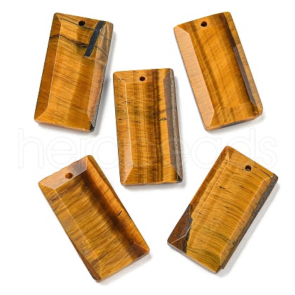 Natural Tiger Eye Pendants G-G123-03D-1