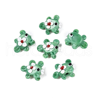 Handmade Lampwork Bumpy Beads Strands LAMP-T021-25F-1