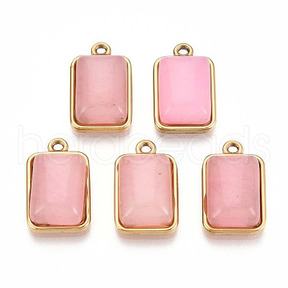 Natural Rose Quartz Pendants STAS-N109-212G-1