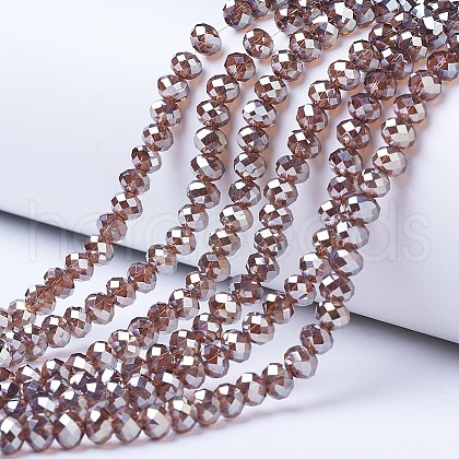Electroplate Glass Beads Strands EGLA-A034-T2mm-C12-1