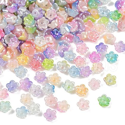 ABS Plastic Bead Caps KY-P021-02A-M-1