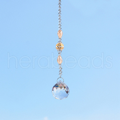 Crystal Glass Sun Catcher Pendant PW-WGA4FA9-06-1