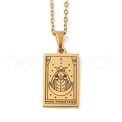 Tarot Theme 304 Stainless Steel Pendant Nacklaces For Women STAS-S128-02B-1