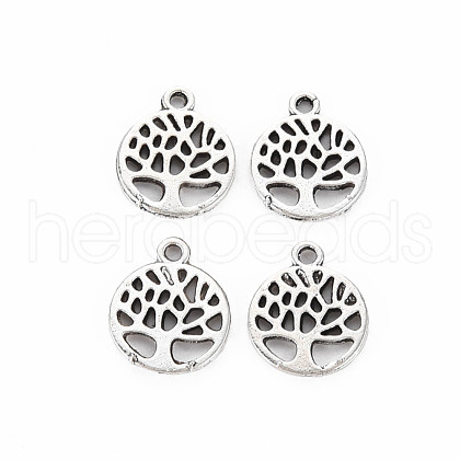 Tibetan Style Alloy Charms TIBEP-N011-001-1