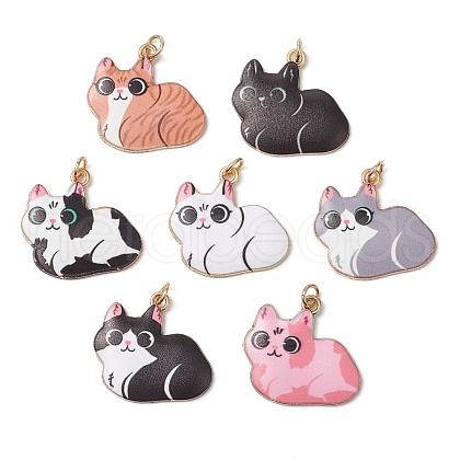 Alloy Enamel Pendants PALLOY-JF03563-1