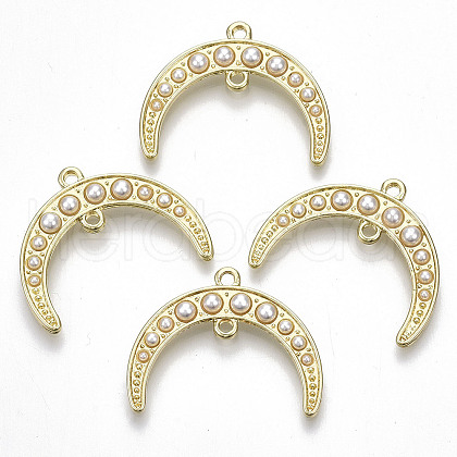 Rack Plating Alloy  2-Loop Link Pendants X-PALLOY-S132-195-RS-1