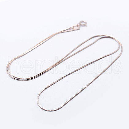 925 Sterling Silver Chain Necklaces STER-F039-14RG-1