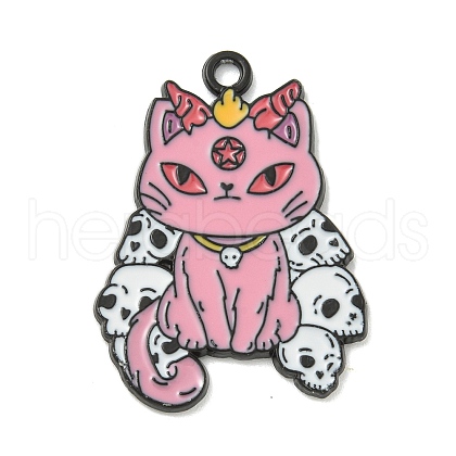 Halloween Theme Alloy Enamel Pendants X1-ENAM-I060-07A-1