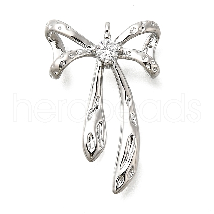 Brass Micro Pave Cubic Zirconia Pendants KK-U061-21P-1
