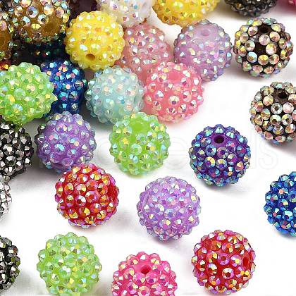 AB-Color Resin Rhinestone Beads RESI-S315-14x16-M-1