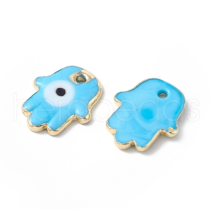 Brass Enamel Pendants KK-A176-04G-04-1