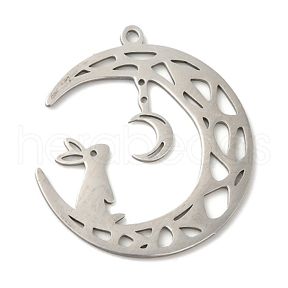 Non-Tarnish 201 Stainless Steel Pendants STAS-B049-18P-1