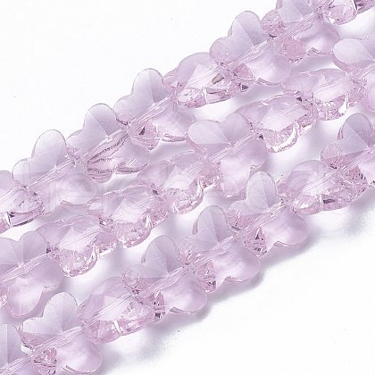 Transparent Glass Beads GLAA-Q066-10mm-B17-1