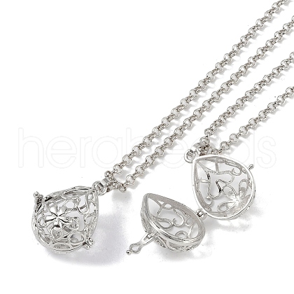 Brass Pendant Necklaces NJEW-G089-10P-1