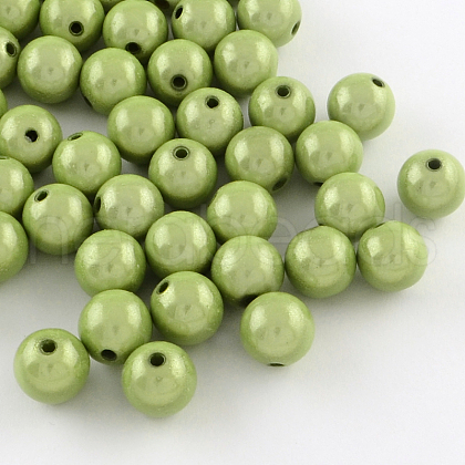Spray Painted Acrylic Beads MACR-Q154-20mm-014-1