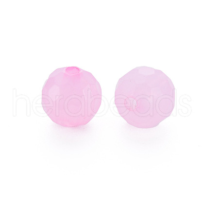 Transparent Acrylic Beads TACR-S154-62E-10-1