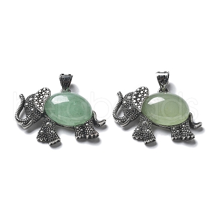 Natural Green Aventurine Pendant G-H083-02AS-05-1