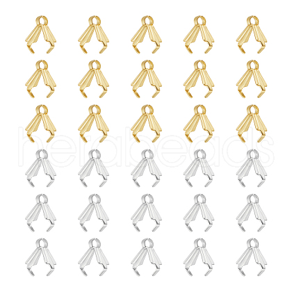 Unicraftale 120Pcs 2 Colors 316 Surgical Stainless Steel Pendant Pinch Bails STAS-UN0056-69-1