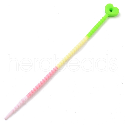 Heart Silicone Cable Ties SIL-T057-01K-1