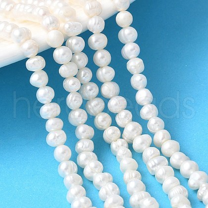 Natural Cultured Freshwater Pearl Beads Strands PEAR-I007-07Q-03C-1