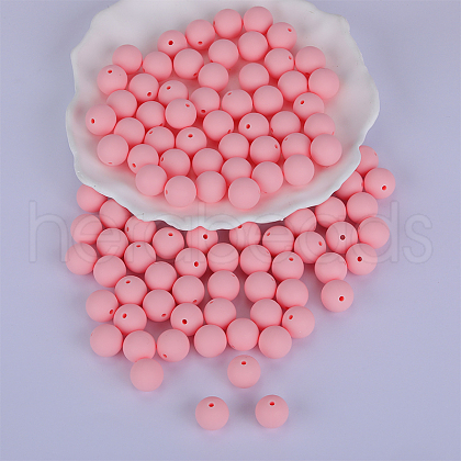 Round Silicone Focal Beads SI-JX0046A-47-1