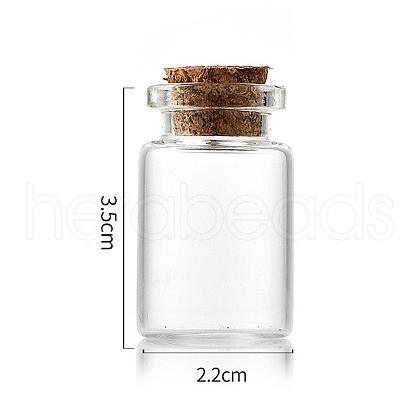 Glass Bottle CON-WH0085-70B-1