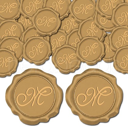 CRASPIRE 100Pcs Adhesive Wax Seal Stickers DIY-CP0009-47D-1