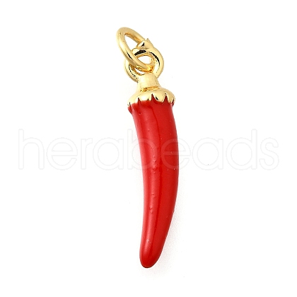 Brass Enamel Pendants KK-F896-01A-G-1