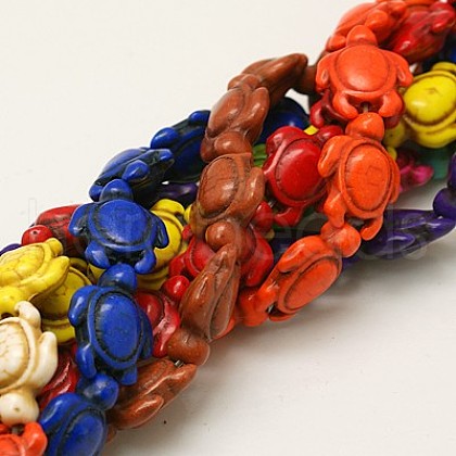 Synthetic Howlite Beads TURQ-E007-M-1