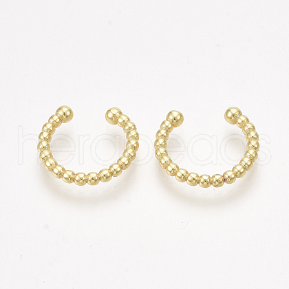 Brass Cuff Earrings EJEW-S201-185-1