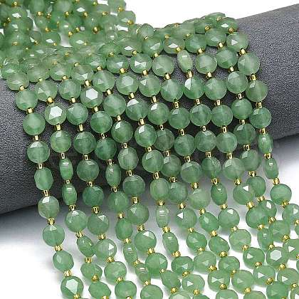 Natural Green Aventurine Beads Strands G-C116-A37-02-1
