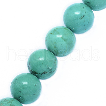 Natural Howlite Beads Strands TURQ-P027-32-8mm-1