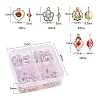 80Pcs 4 Style Rack Plating Eco-Friendly Iron Charms IFIN-YW0001-28-3