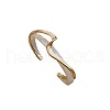 Golden Brass Cuff Bangles for Women WG6F97B-04-3