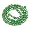Opaque Solid Color Electroplate Glass Beads Strands EGLA-N013-P4mm-B04-2