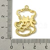 Rack Plating Real 18K Gold Plated Brass Micro Pave Cubic Zirconia Pendants KK-B084-12G-02-3