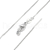 Brass Box Chin Necklaces for Women NJEW-U008-05P-2