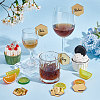 40Pcs Custom Mirror Acrylic Wine Glass Charms AJEW-FG0003-02A-5