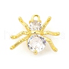 Rack Plating Brass Micro Pave Cubic Zirconia Pendants KK-S396-51G-1
