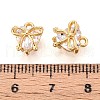 Brass Micro Pave Cubic Zirconia Charms KK-N263-93A-G-3