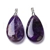 Natural Amethyst Pendants G-D084-01P-B03-2