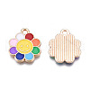 Alloy Enamel Pendants PALLOY-N153-56-3