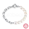 Natural Pearl Beaded Bracelet LG0013-1-1