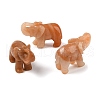 Natural Red Aventurine Carved Elephant Decorations DJEW-M013-01B-3