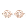925 Sterling Silver Hollow Connector Charms STER-A046-01RG-1