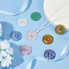 BENECREAT 8Pcs 8 Styles Mixed Gemstones Pendants G-BC0001-55-5
