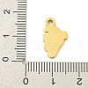 Halloween Theme Ion Plating(IP) 304 Stainless Steel Enamel Pendants STAS-M011-04C-3